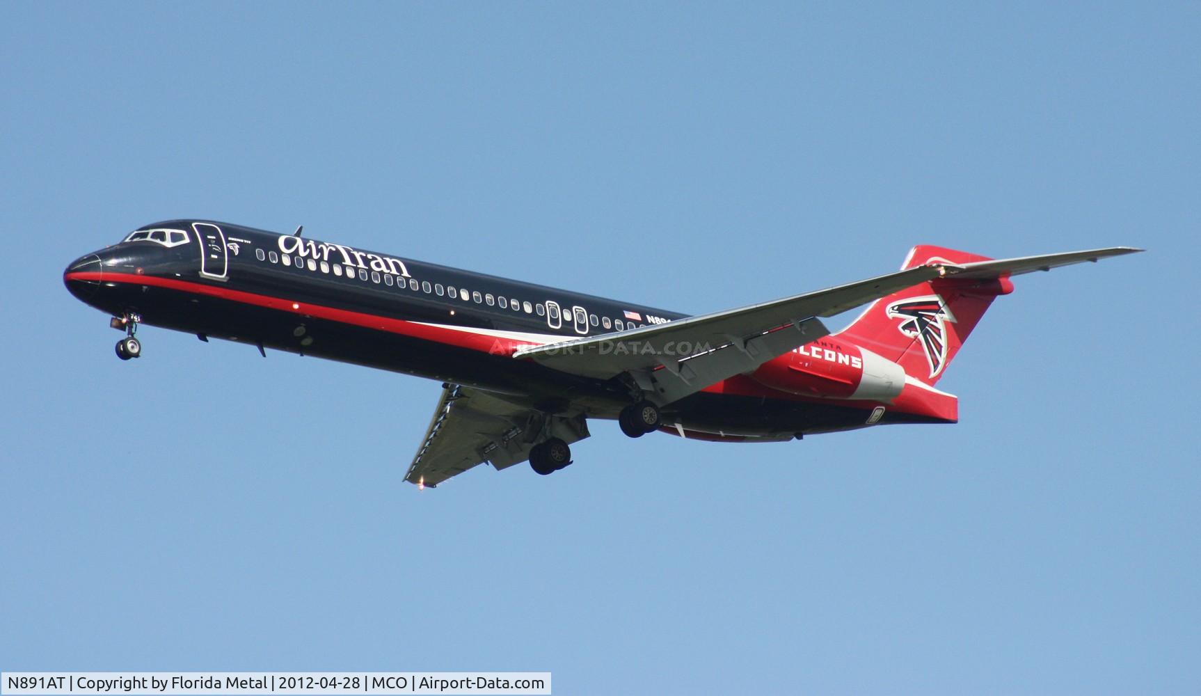 N891AT, 2004 Boeing 717-200 C/N 55043, Air Tran Atlanta Falcons NFL team