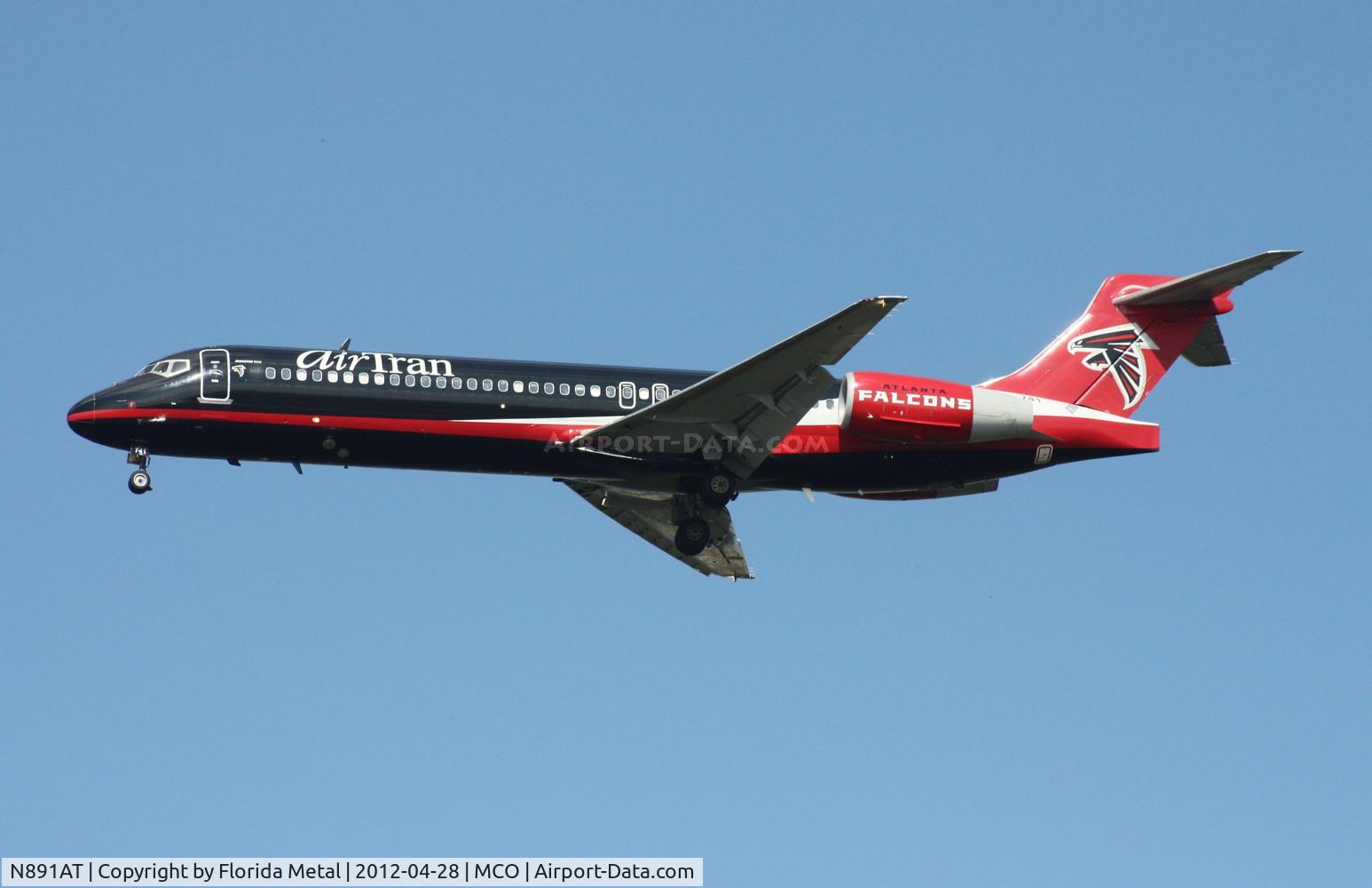 N891AT, 2004 Boeing 717-200 C/N 55043, Air Tran Atlanta Falcons