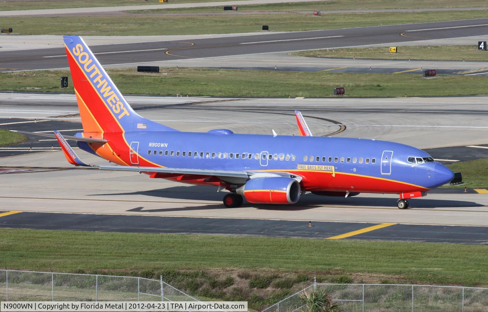 N900WN, 2007 Boeing 737-7H4 C/N 32544, Southwest 737