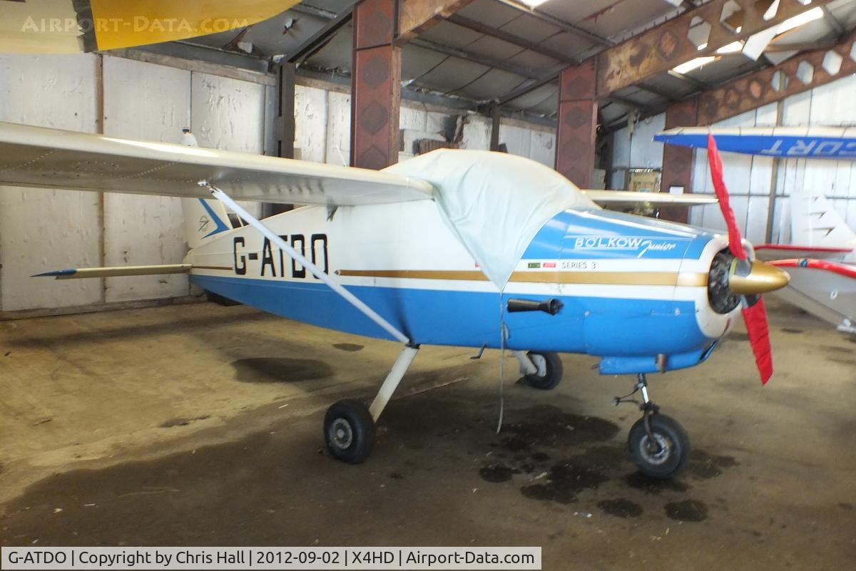 G-ATDO, 1965 Bolkow Bo-208C Junior C/N 576, at Crosland Moor Airfield