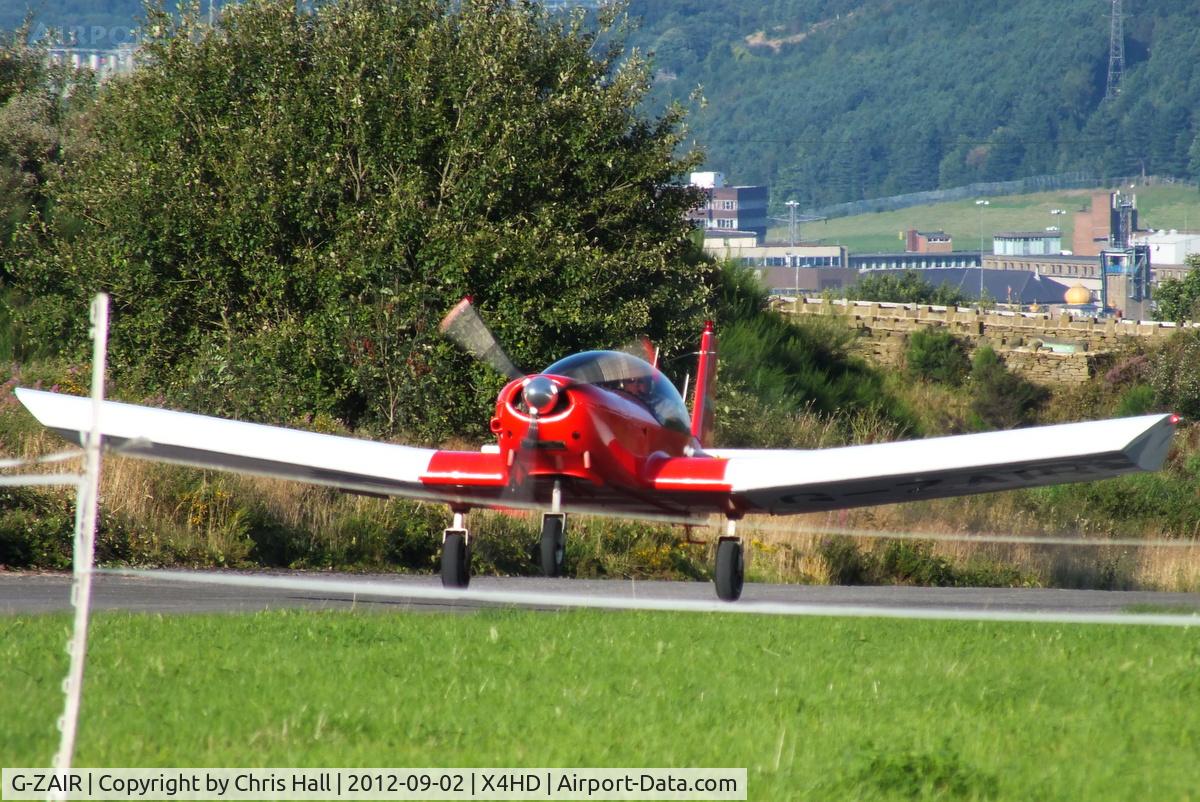 G-ZAIR, 1996 Zenair CH-601HD C/N PFA 162-12194, showing the 2.6% uphill of RW25 at Crosland Moor Airfield