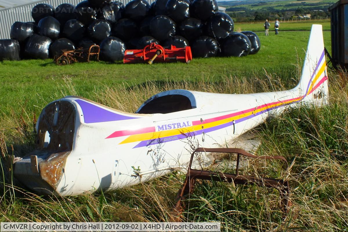 G-MVZR, 1989 Aviasud Mistral C/N BMAA/HB/011, at Crosland Moor Airfield