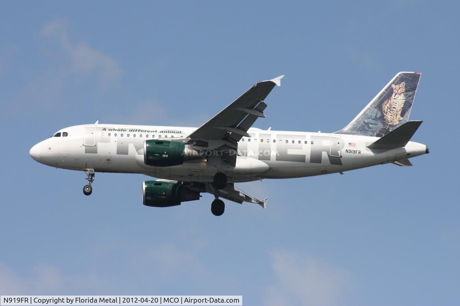 N919FR, 2003 Airbus A319-111 C/N 1980, Frontier 