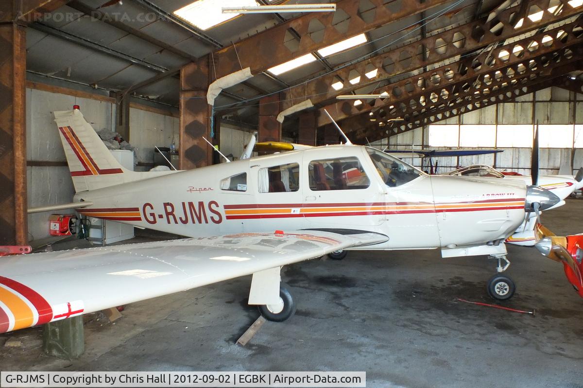 G-RJMS, 1978 Piper PA-28R-201 Cherokee Arrow III C/N 28R-7837059, at Crosland Moor Airfield