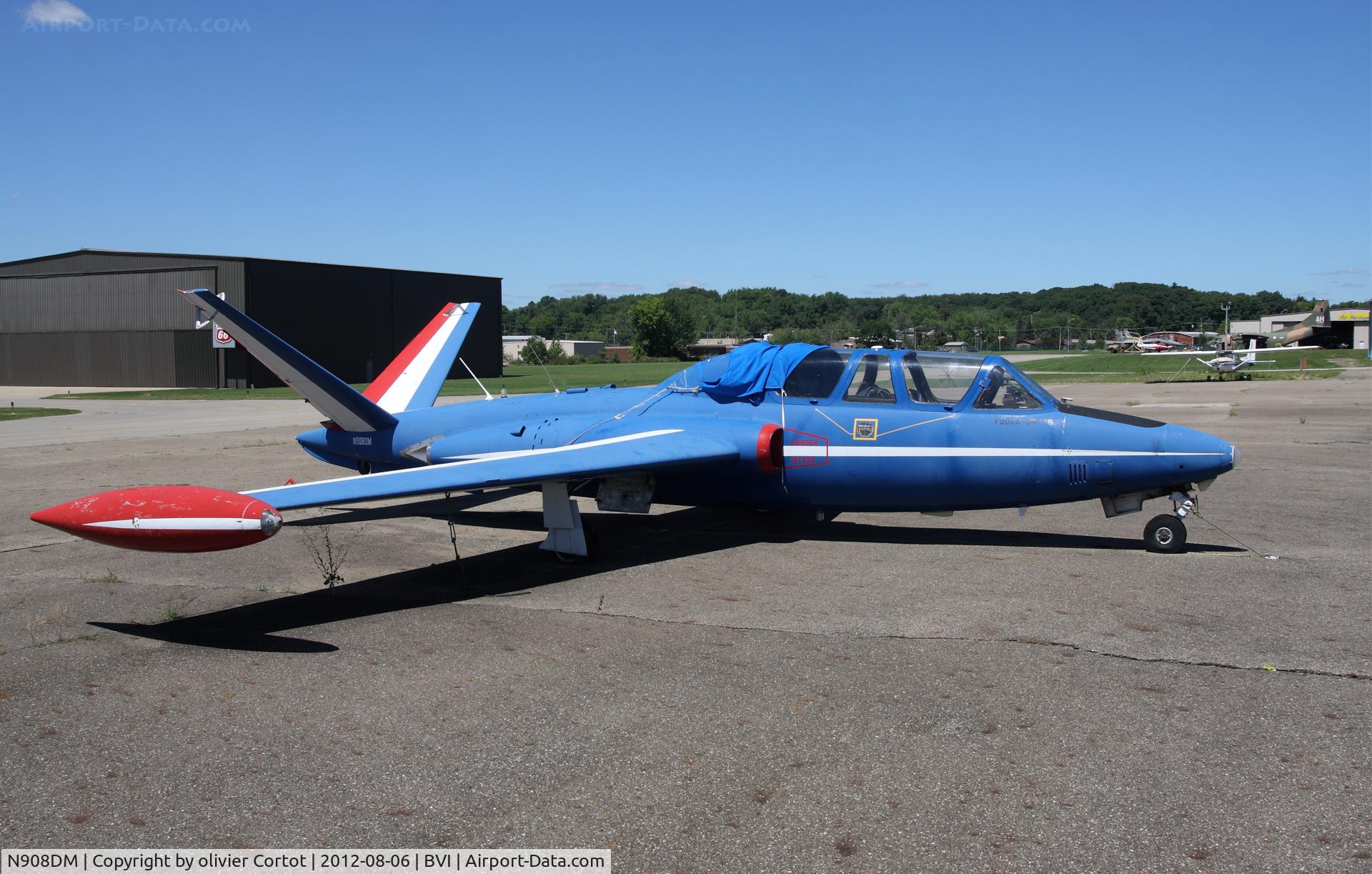 N908DM, 1960 Fouga CM-170 Magister C/N 272, left here many months ago...