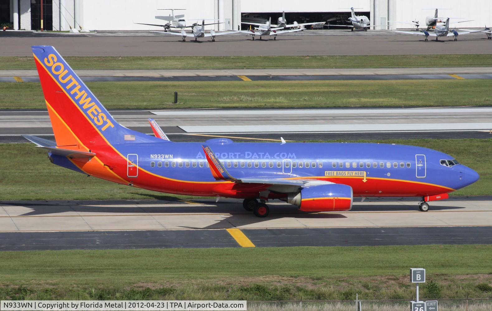 N933WN, 2009 Boeing 737-7H4 C/N 36640, Southwest 737