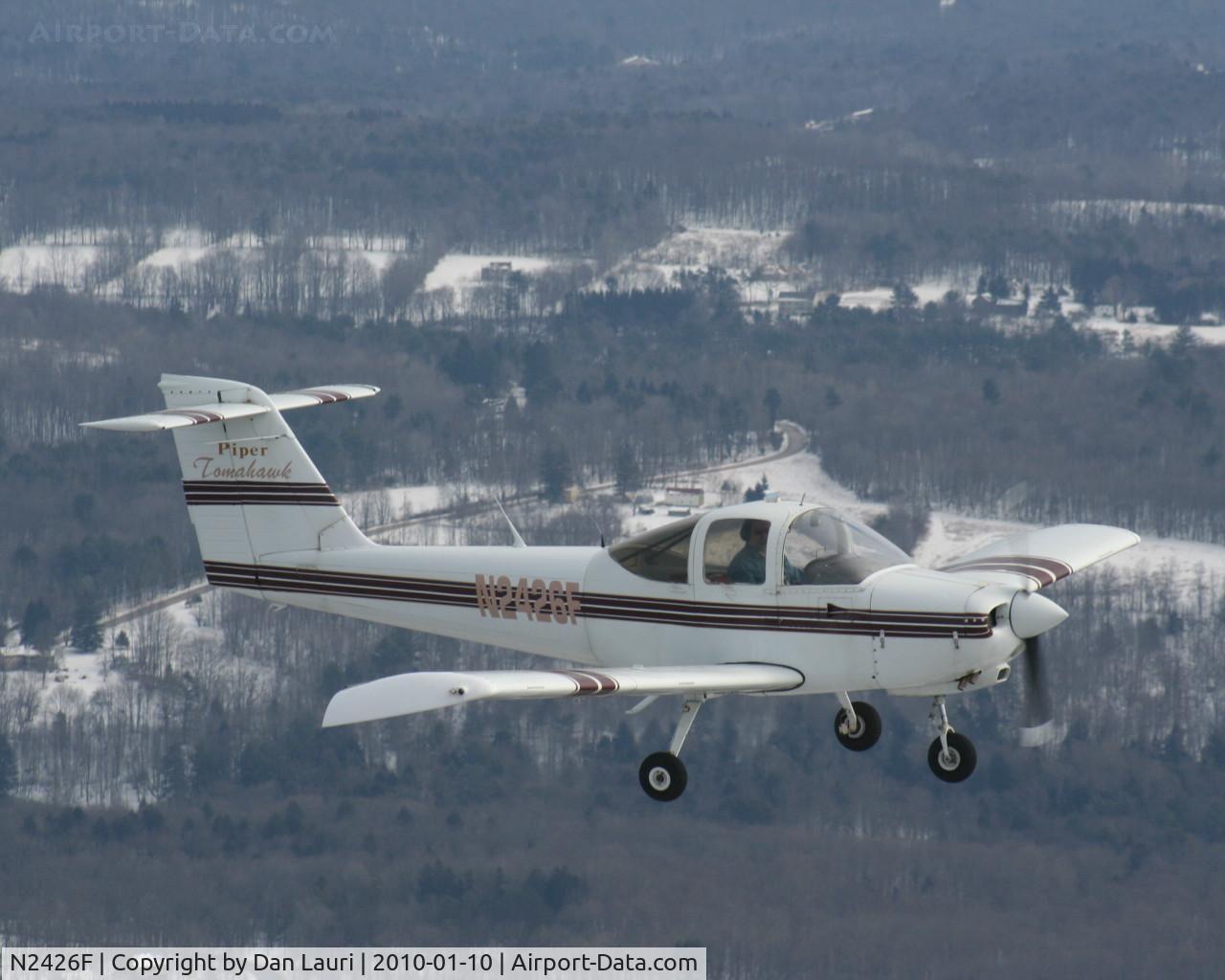 N2426F, 1979 Piper PA-38-112 Tomahawk C/N 38-79A0435, Taken over Northeastern PA, Winter of 2010
