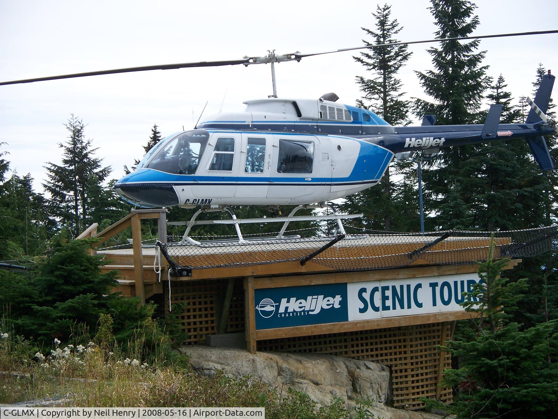 C-GLMX, 1980 Bell 206L-1 LongRanger II C/N 45439, taken late September 2008 on Grouse Mountain, Vancouver, BC