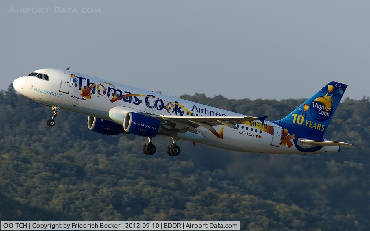 OO-TCH, 2003 Airbus A320-214 C/N 1929, departure to Brussels
