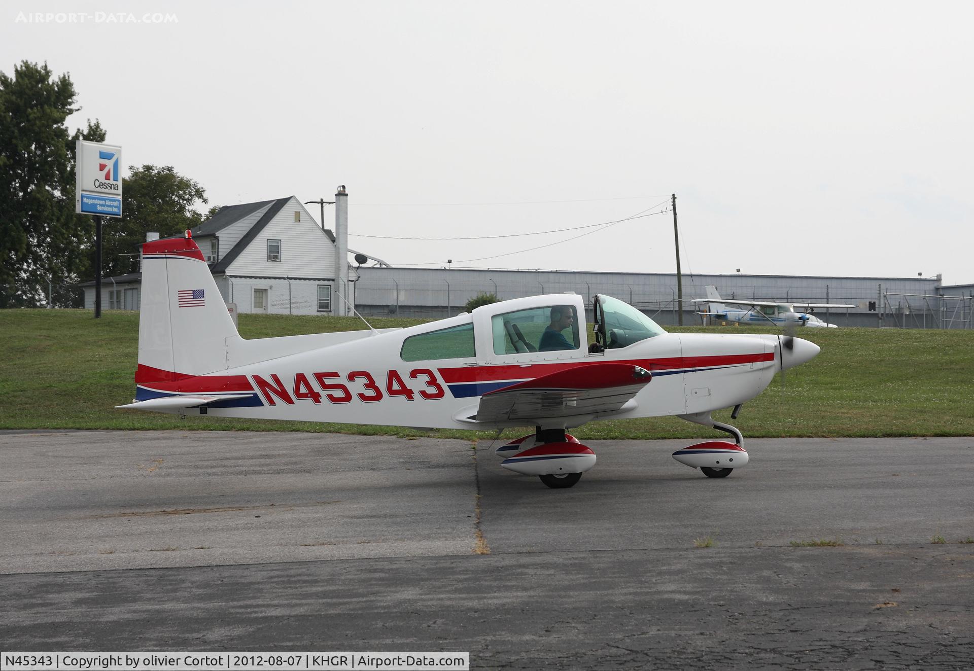 N45343, 1979 Grumman American AA-5B Tiger C/N AA5B1265, Hagerstown airport