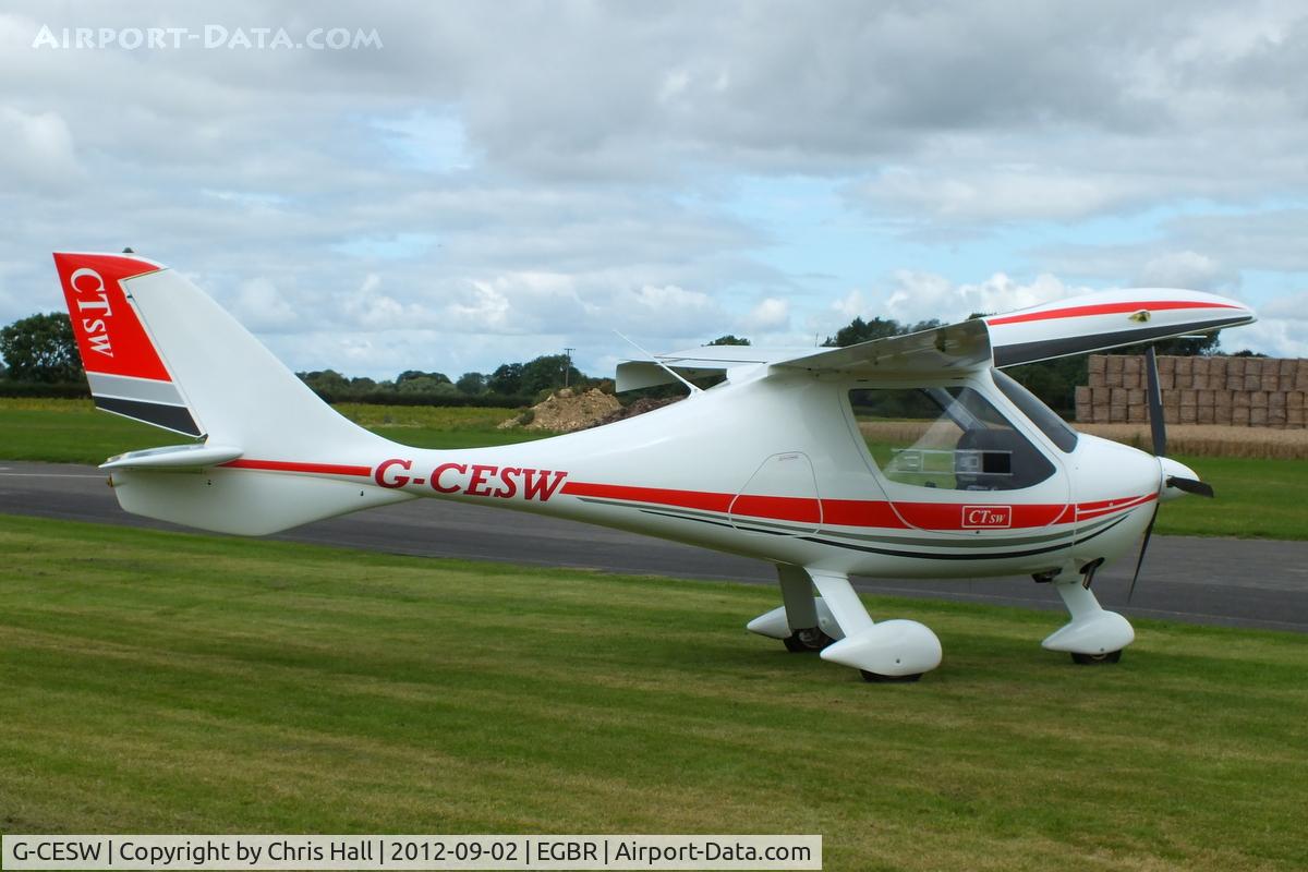 G-CESW, 2007 Flight Design CTSW C/N 8296, At the Real Aeroplane Club's Wings & Wheels fly-in, Breighton