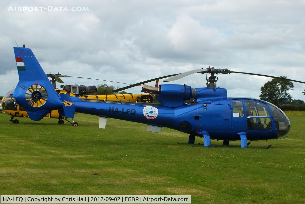 HA-LFQ, 1980 Aerospatiale SA-342L Gazelle C/N 1854, At the Real Aeroplane Club's Wings & Wheels fly-in, Breighton