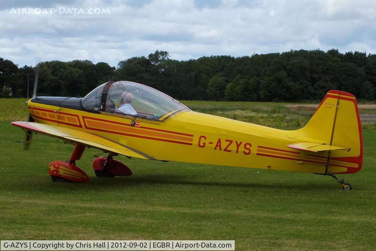 G-AZYS, 1961 Scintex CP-301C-1 Emeraude C/N 568, At the Real Aeroplane Club's Wings & Wheels fly-in, Breighton