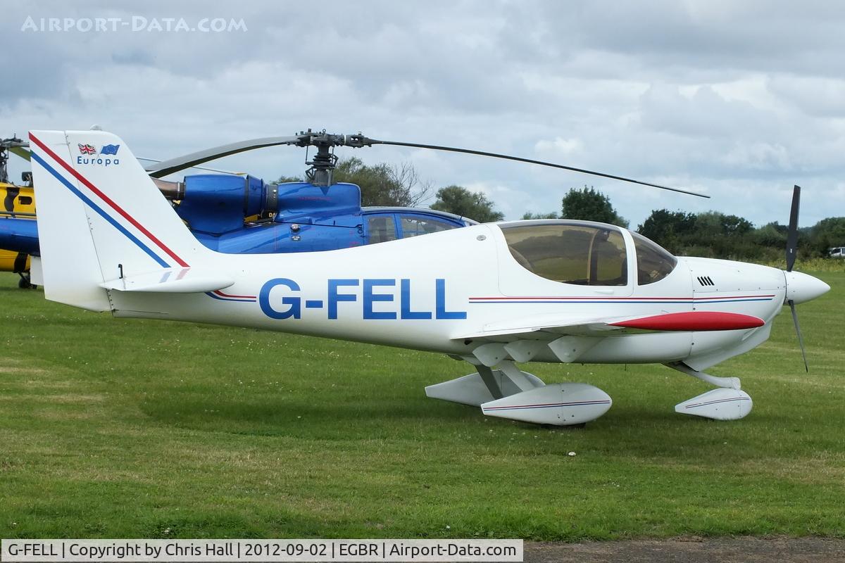 G-FELL, 1998 Europa XS Tri-Gear C/N PFA 247-13208, At the Real Aeroplane Club's Wings & Wheels fly-in, Breighton