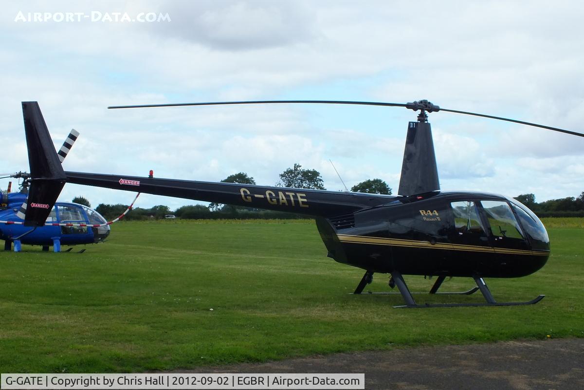 G-GATE, 2004 Robinson R44 Raven II C/N 10448, At the Real Aeroplane Club's Wings & Wheels fly-in, Breighton