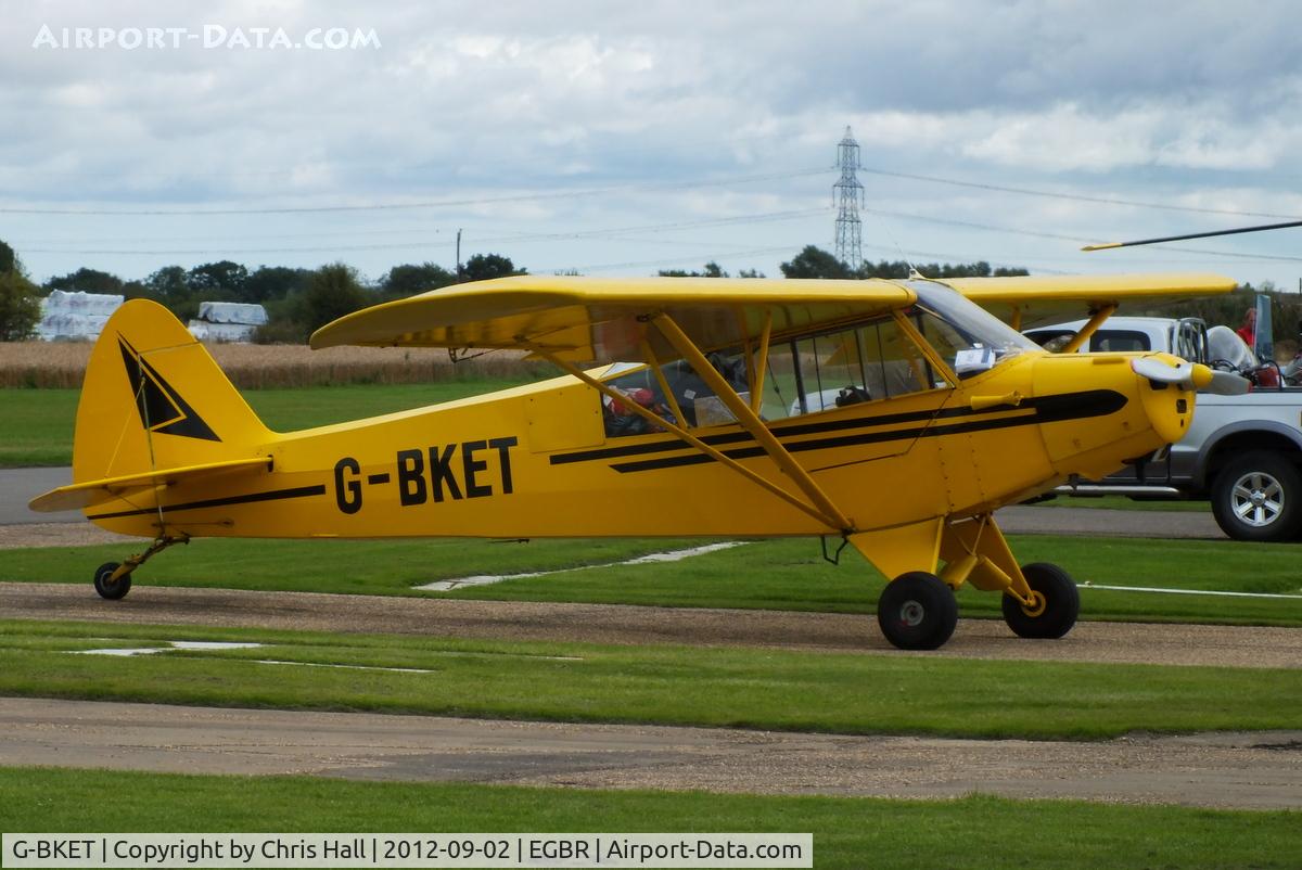 G-BKET, 1952 Piper L-18C Super Cub C/N 18-1990, At the Real Aeroplane Club's Wings & Wheels fly-in, Breighton