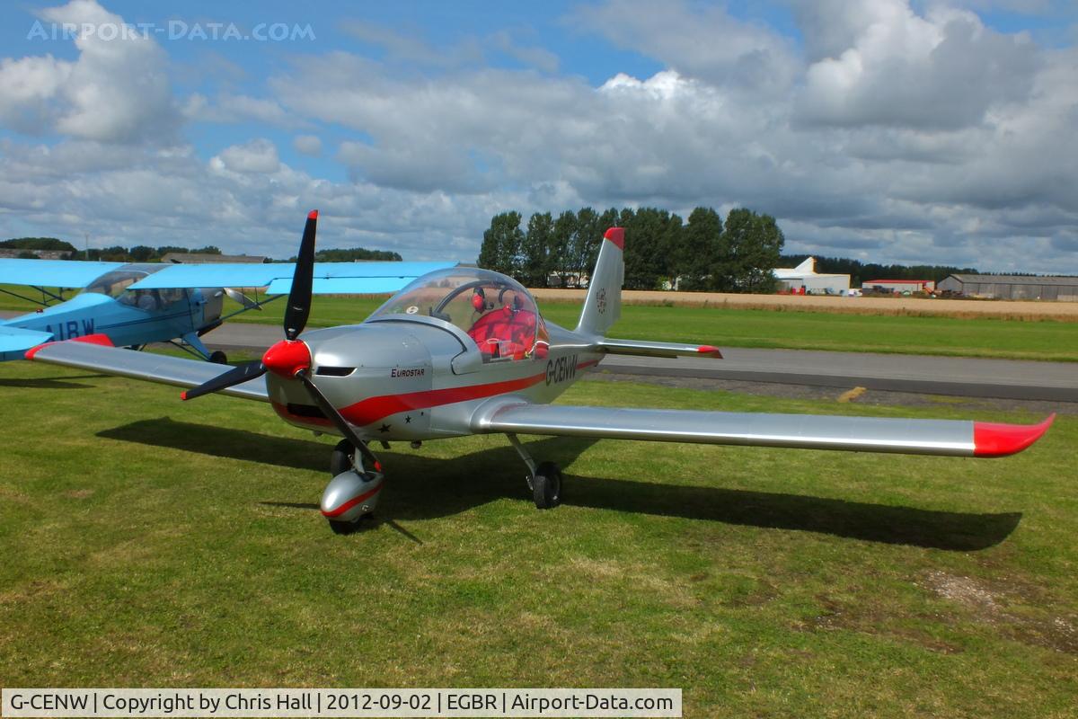 G-CENW, 2007 Aerotechnik EV-97 Eurostar C/N PFA 315-14612, At the Real Aeroplane Club's Wings & Wheels fly-in, Breighton