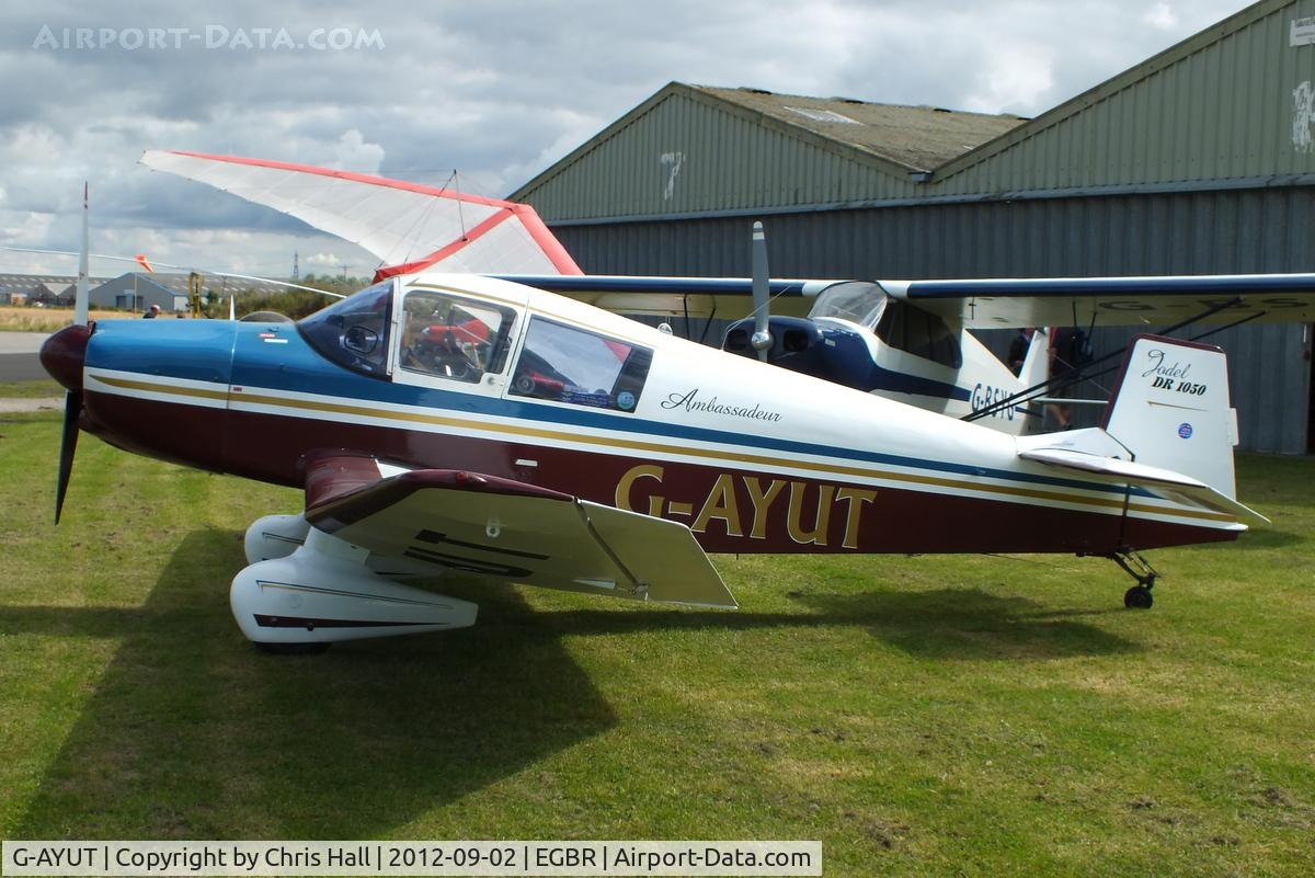 G-AYUT, 1964 SAN Jodel DR-1050 Ambassadeur C/N 479, At the Real Aeroplane Club's Wings & Wheels fly-in, Breighton