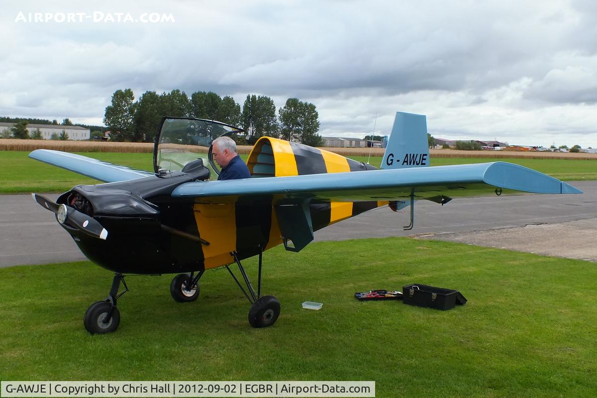 G-AWJE, 1968 Tipsy T-66 Nipper Mk 3 C/N S121, At the Real Aeroplane Club's Wings & Wheels fly-in, Breighton
