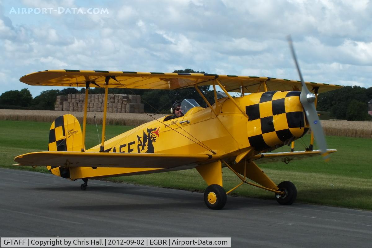 G-TAFF, 1957 CASA 1-131E Jungmann C/N 1129, At the Real Aeroplane Club's Wings & Wheels fly-in, Breighton