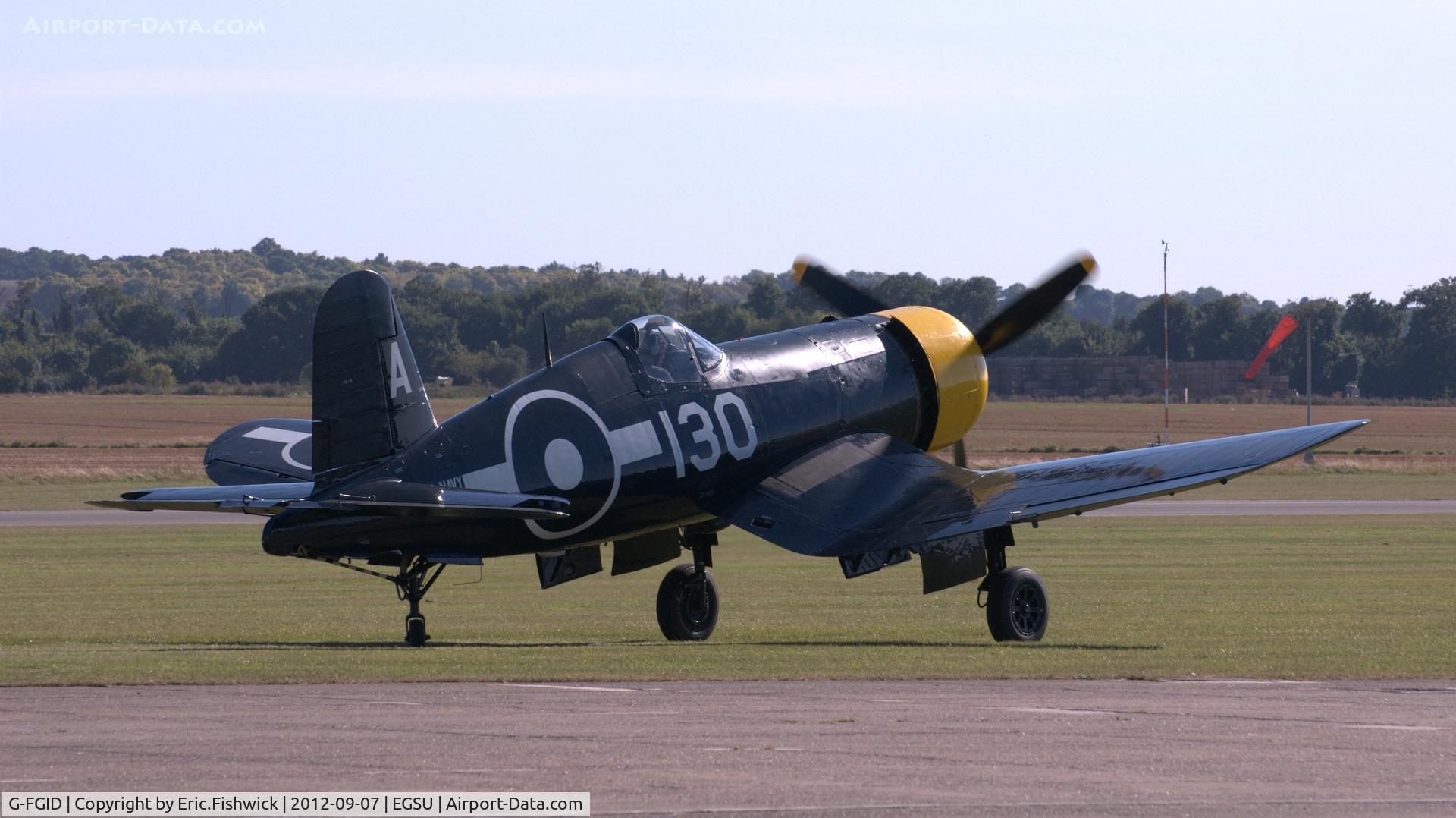 G-FGID, 1945 Goodyear FG-1D Corsair C/N 3111, 2. G-FGID Chance Vought Corsair (Built By Goodyear) at The Duxford Air Show, Sept. 2012.