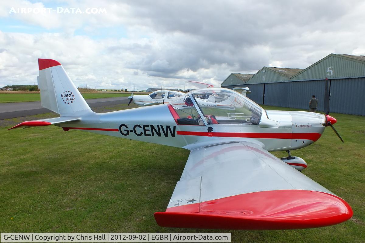 G-CENW, 2007 Aerotechnik EV-97 Eurostar C/N PFA 315-14612, At the Real Aeroplane Club's Wings & Wheels fly-in, Breighton