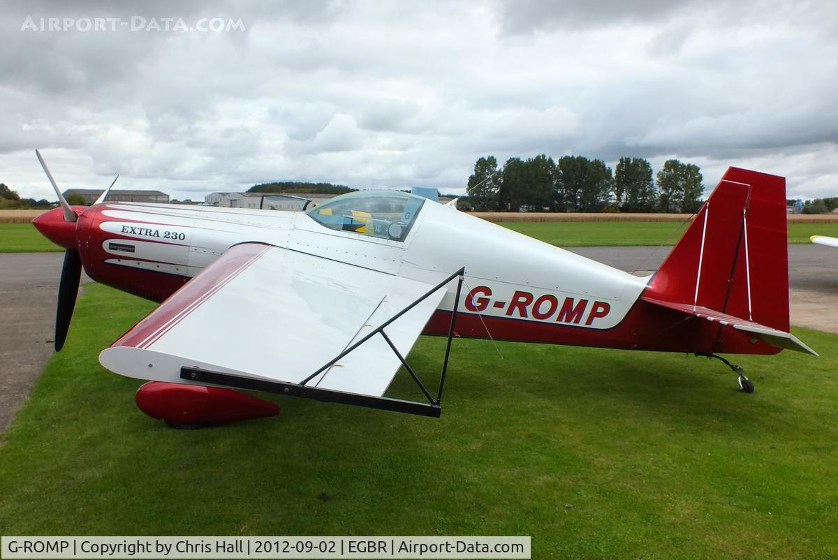 G-ROMP, 1987 Extra EA-230H C/N 001, At the Real Aeroplane Club's Wings & Wheels fly-in, Breighton