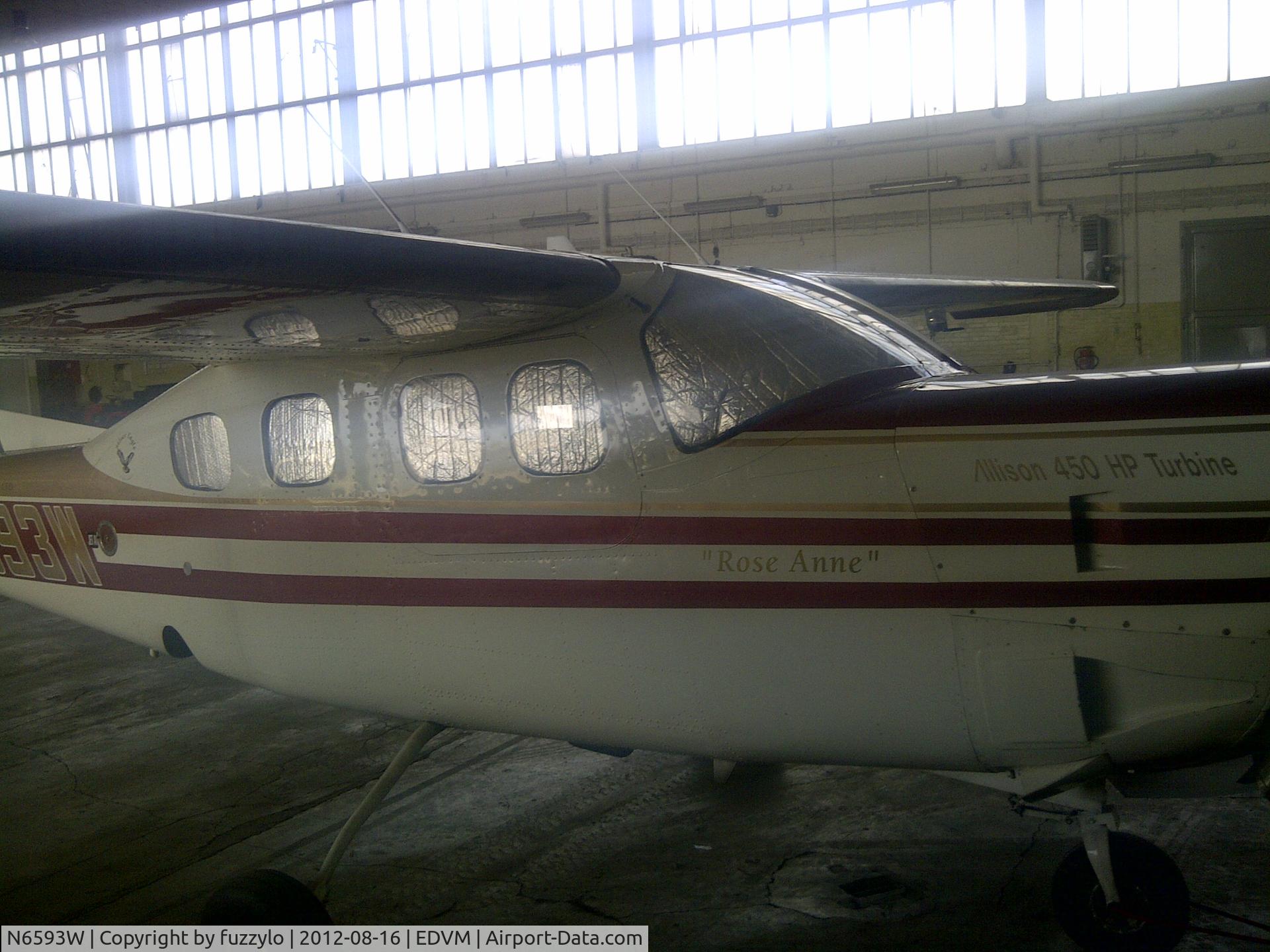 N6593W, 1982 Cessna P210N Pressurised Centurion C/N P21000801, taken in Hildesheim Germany