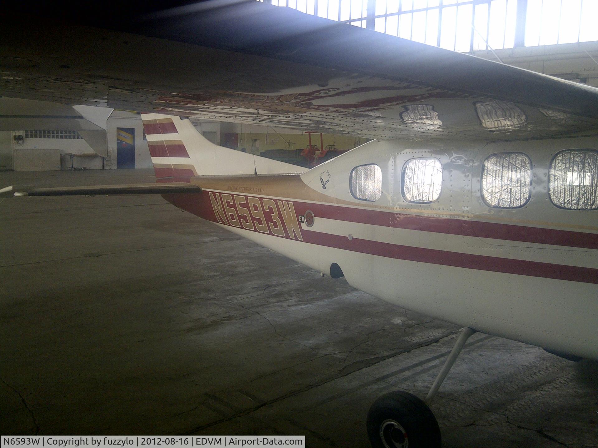 N6593W, 1982 Cessna P210N Pressurised Centurion C/N P21000801, taken in Hildesheim Germany