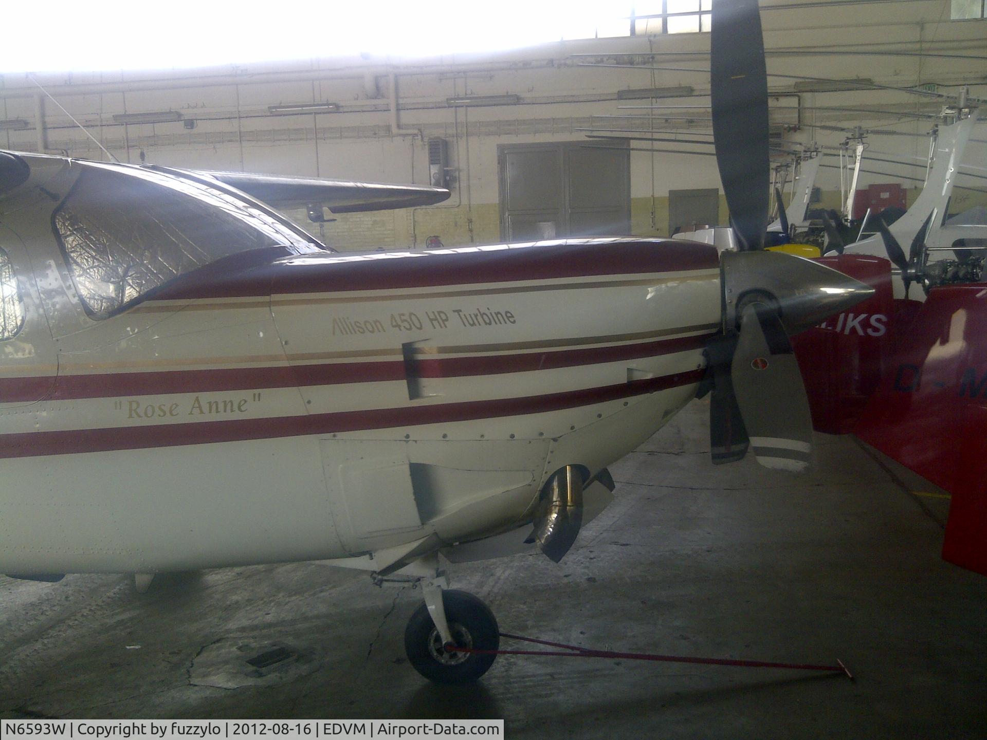N6593W, 1982 Cessna P210N Pressurised Centurion C/N P21000801, taken in Hildesheim Germany