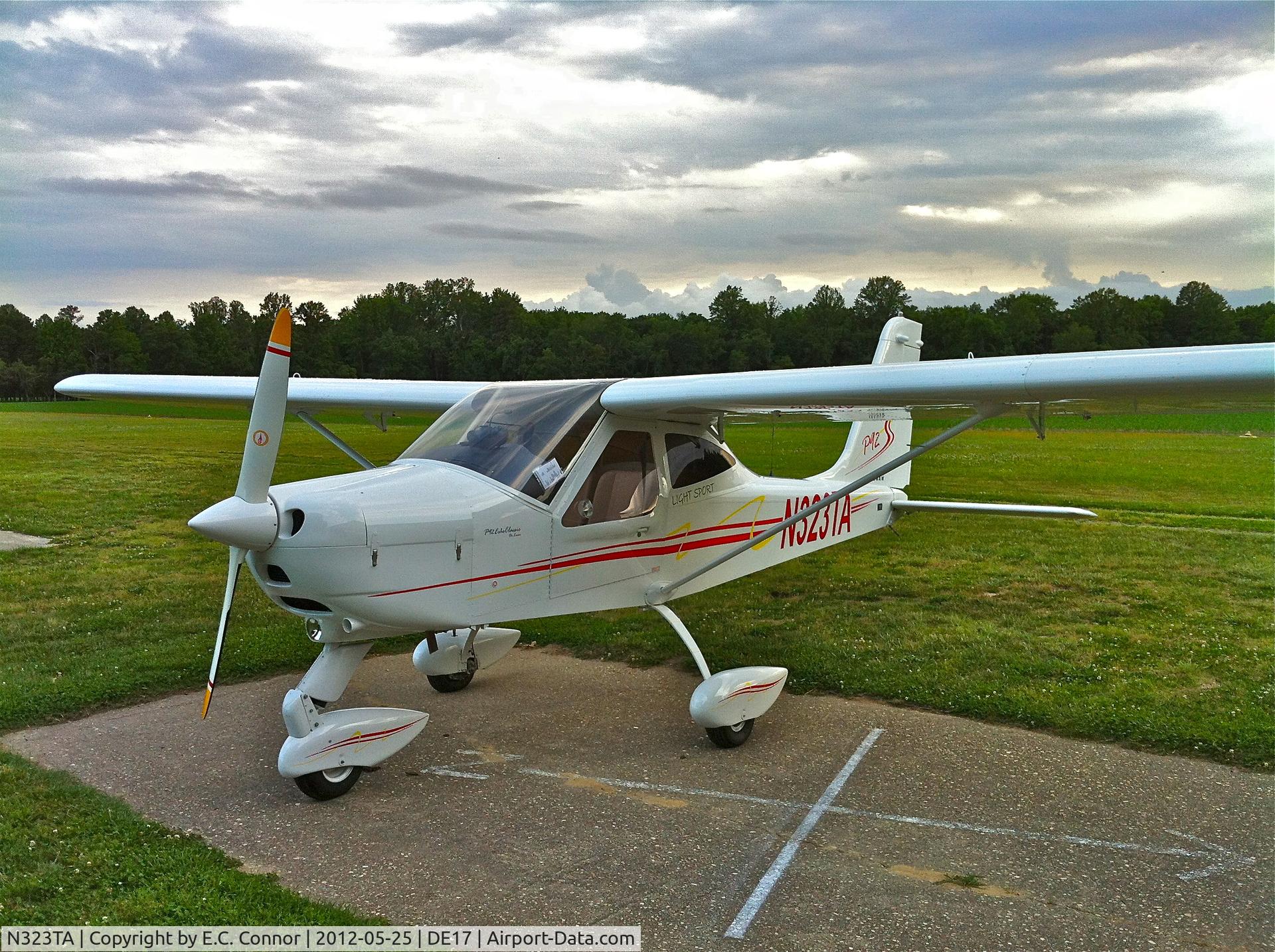 N323TA, 2009 Tecnam P-92 Echo Classic C/N 1294, N323TA just after arrival at it's new base in Delaware
