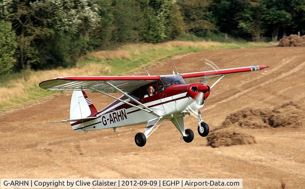 G-ARHN, 1960 Piper PA-22-150 Caribbean C/N 22-7514, Ex: N3622Z > G-ARHN - Originally owned to, Vigors Aviation Ltd in January 1961 and currently a Trustee of, Popham Flying Group G-ARHN since February 2009.
