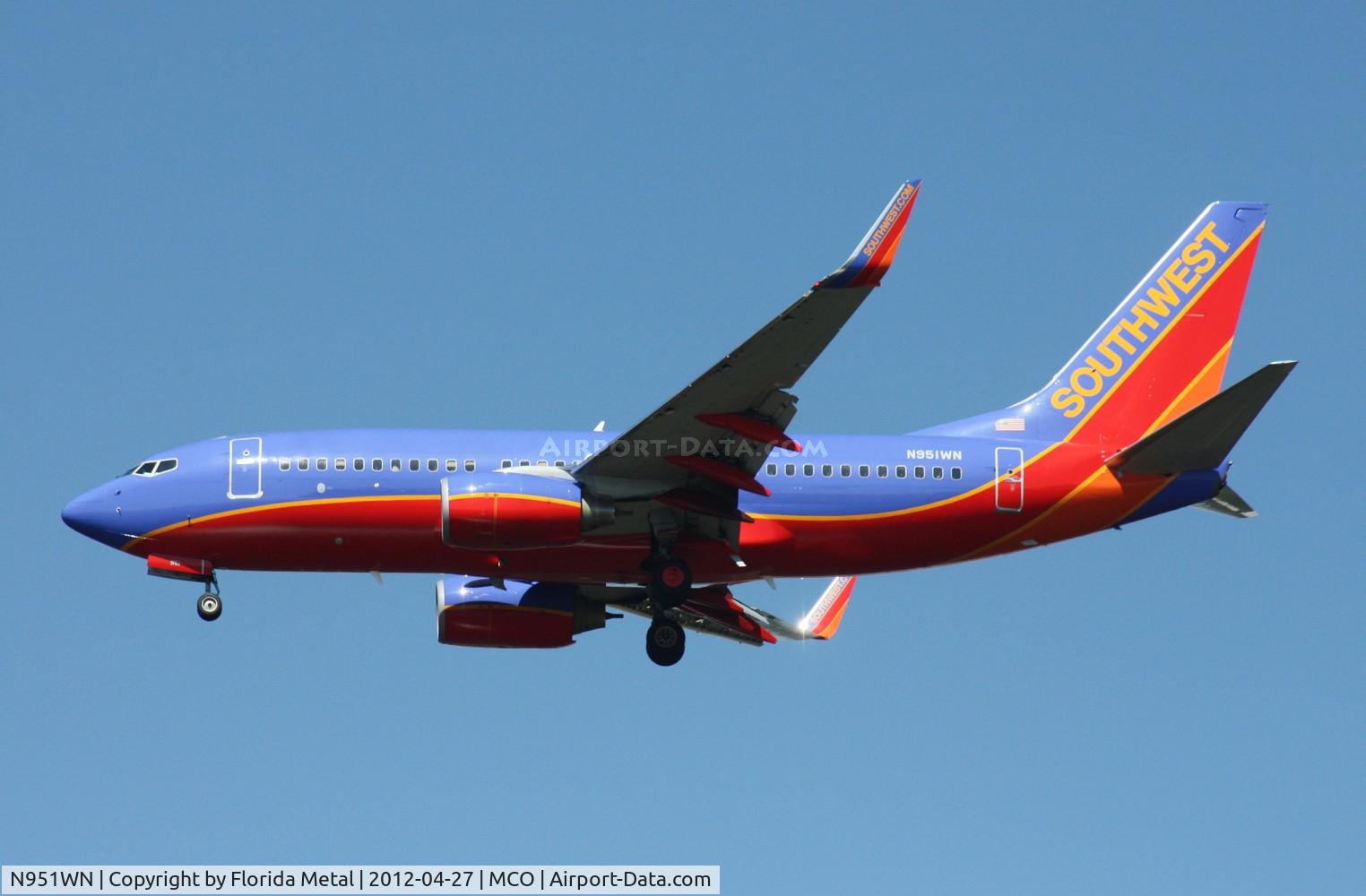 N951WN, 2010 Boeing 737-7H4 C/N 36665, Southwest 737