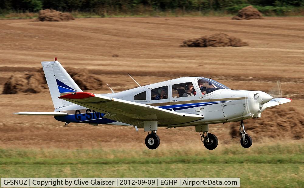 G-SNUZ, 1983 Piper PA-28-161 Cherokee Warrior II C/N 28-8416021, Ex: N4328P > G-BPDS > G-PSFT > G-SNUZ - Originally owned to, Hendafern Ltd in September 1988 as G-BPDS and currently with, Freedom Aviation Ltd since April 2010 as G-SNUZ.