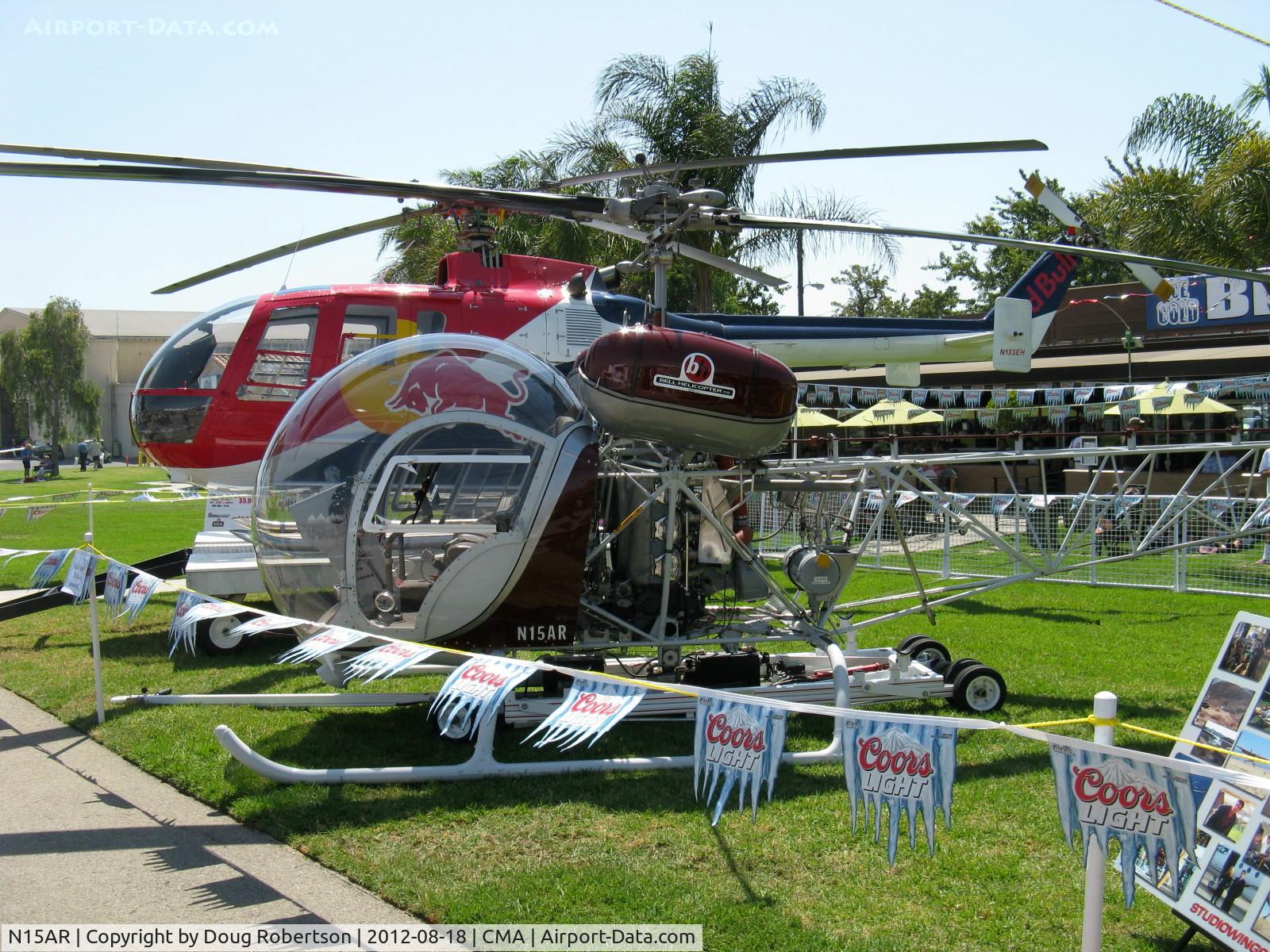 N15AR, 1963 Bell 47G-3B-1 Sioux C/N 2815, 1963 Bell 47G-3B-1 TROOPER civil version of Army OH-13S SIOUX, Lycoming TVO-435-A1A 260 Hp, cockpit