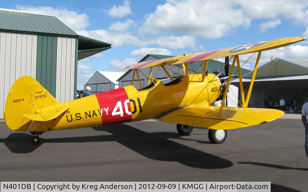N401DB, 1942 Boeing A75N1 C/N 75-3677, 2012 Maple Lake Fly-in Pork Chopper Dinner