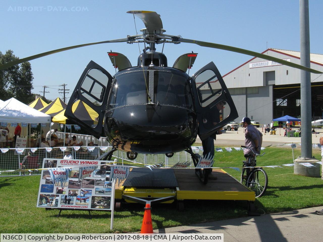 N36CD, 2009 Eurocopter AS-350B-3 Ecureuil Ecureuil C/N 4657, American Eurocopter AS350B SuperStar, one Turbomeca ARRIEL 2B 847 shp, 3 blade rotor, Hot & High optimized model.