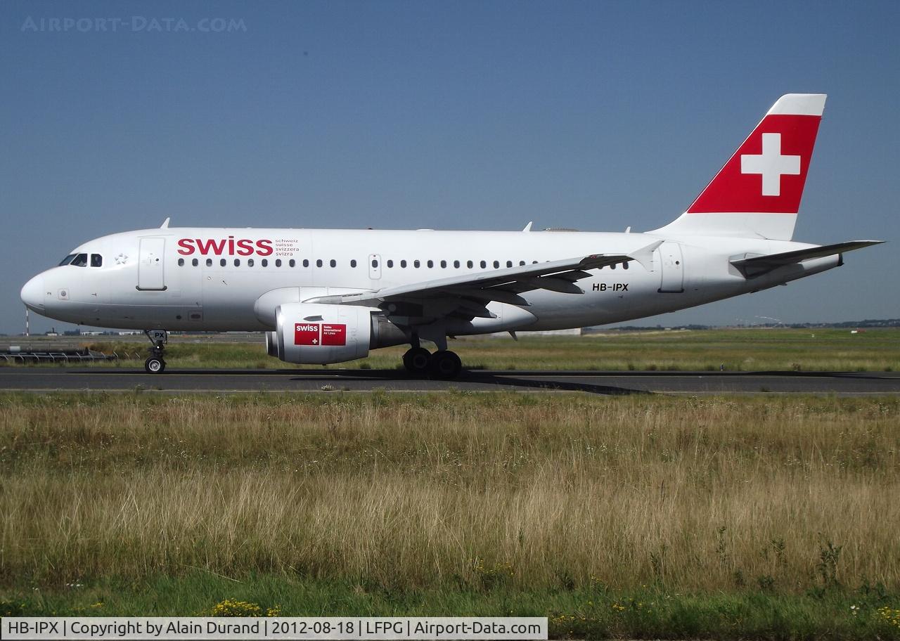 HB-IPX, 1996 Airbus A319-112 C/N 612, Papa-Xray was originally operated by Swissair until 2002 when Swiss took over.