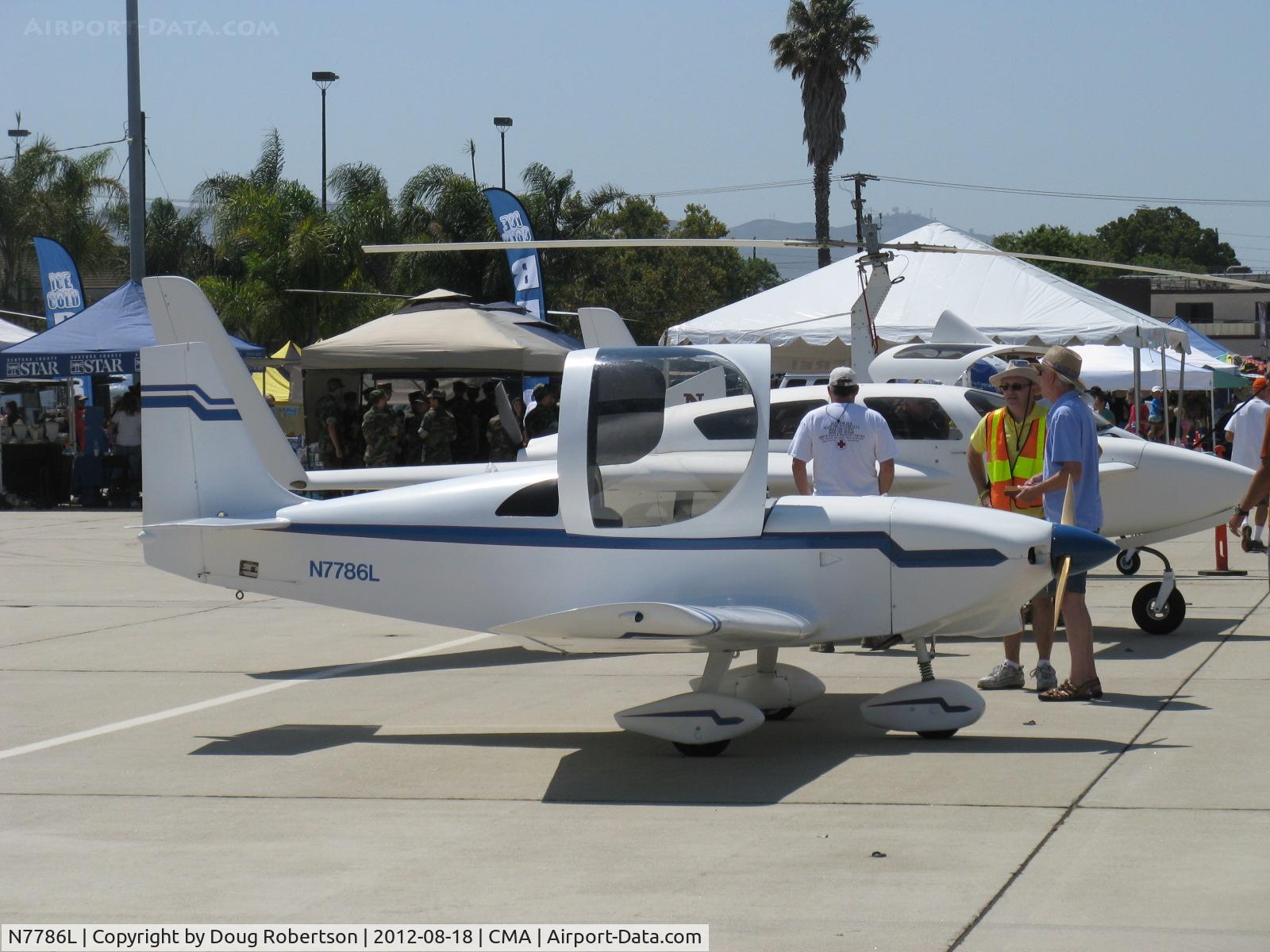 N7786L, 1987 Rand Robinson KR 2 C/N 87, 1987 Brochetti Rand-Robinson KR-2, Revmaster 2100 DQ 64 Hp, fixed tri-gear version two place