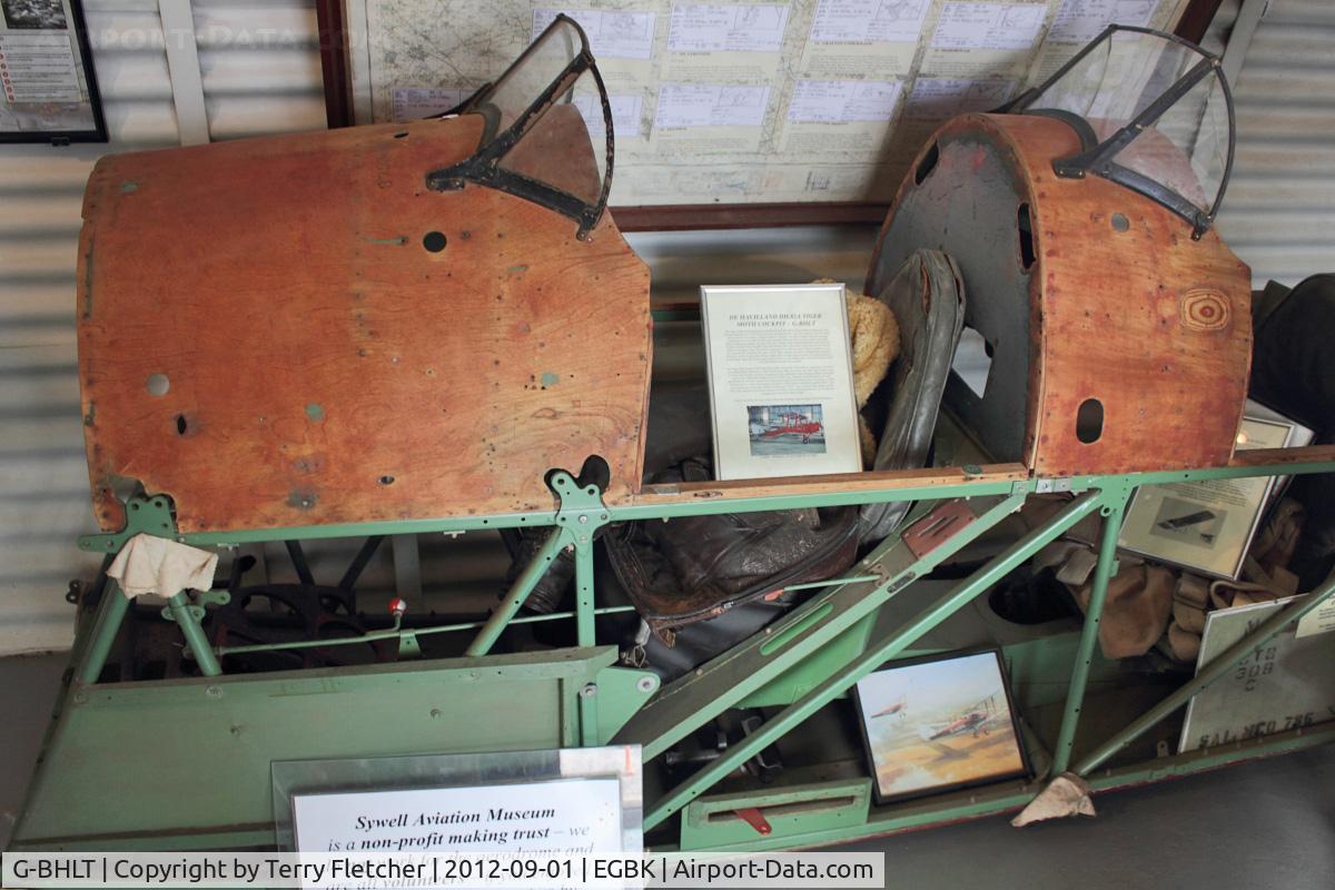 G-BHLT, 1941 De Havilland DH-82A Tiger Moth II C/N 84997, Cockpit only in Sywell Air Museum