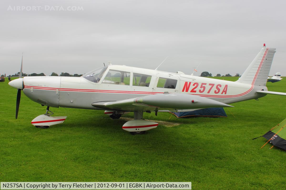 N257SA, 1969 Piper PA-32-300 Cherokee Six Cherokee Six C/N 32-40755, A visitor to 2012 LAA Rally at Sywell