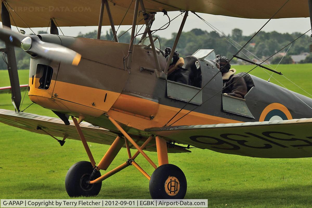 G-APAP, 1940 De Havilland DH-82A Tiger Moth II C/N 83018, A visitor to 2012 LAA Rally at Sywell