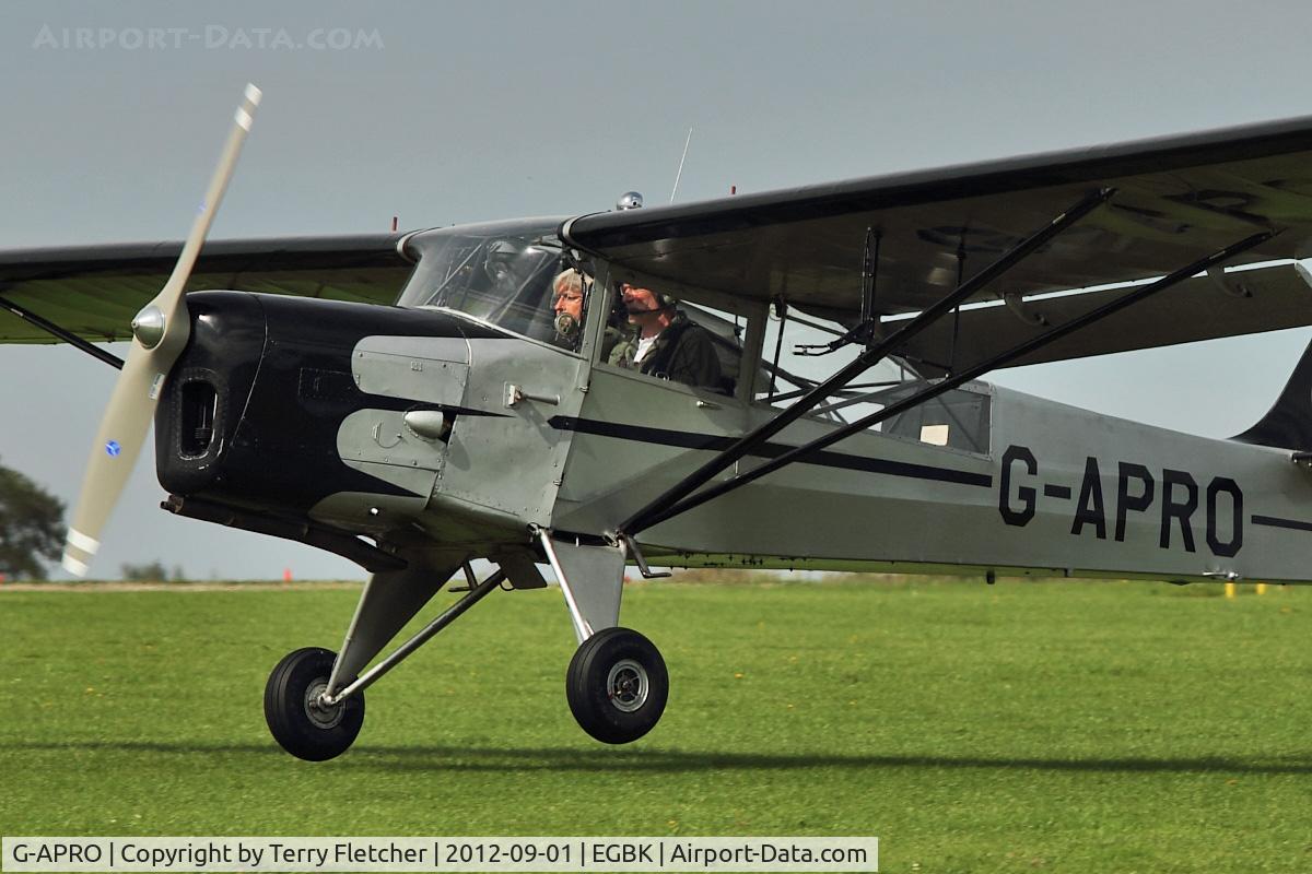 G-APRO, 1952 Auster 6A Tugmaster C/N WJ370, A visitor to 2012 LAA Rally at Sywell