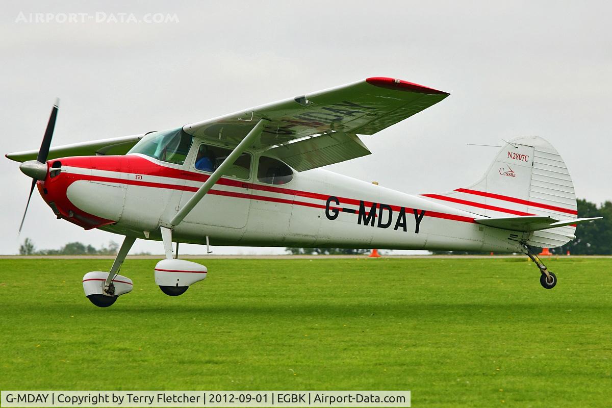 G-MDAY, 1954 Cessna 170B C/N 26350, A visitor to 2012 LAA Rally at Sywell