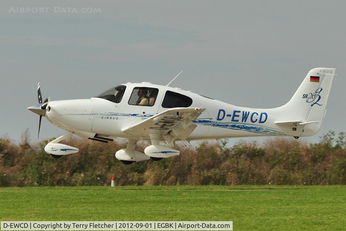 D-EWCD, 2008 Cirrus SR20 G2 C/N 1875, A visitor to 2012 LAA Rally at Sywell