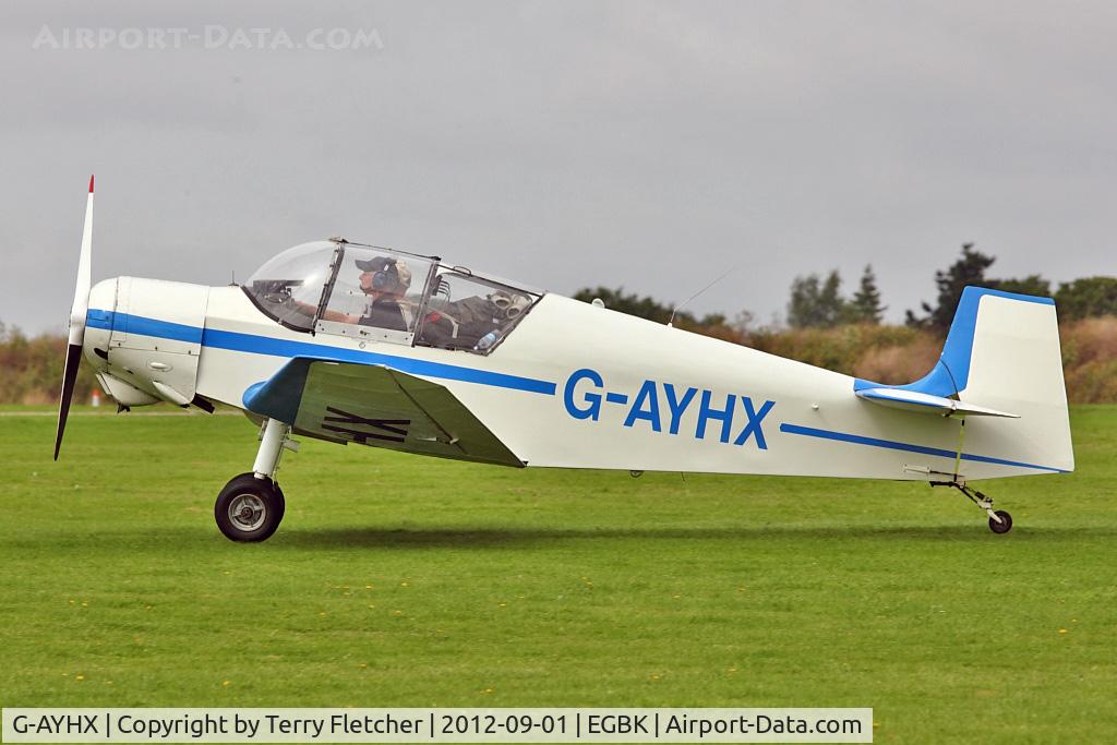 G-AYHX, 1958 SAN Jodel D-117A C/N 903, A visitor to 2012 LAA Rally at Sywell