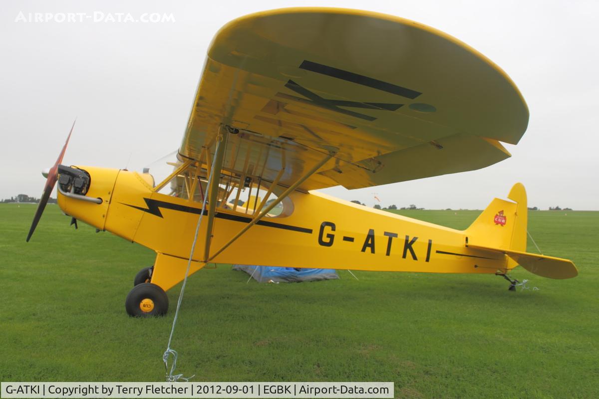 G-ATKI, 1946 Piper J3C-65 Cub Cub C/N 17545, A visitor to 2012 LAA Rally at Sywell
