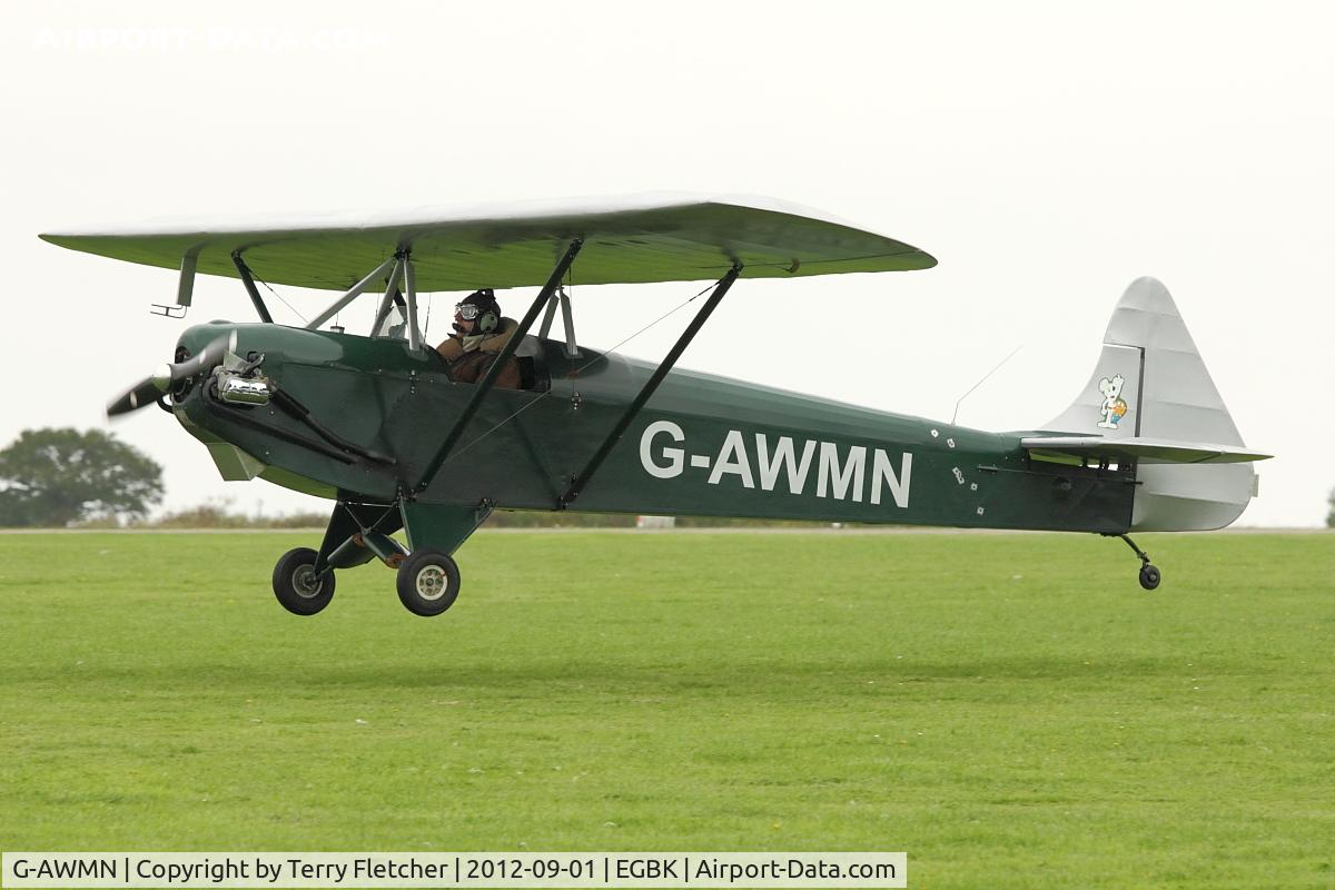 G-AWMN, 1987 Luton LA-4A Minor C/N PFA 827, A visitor to 2012 LAA Rally at Sywell