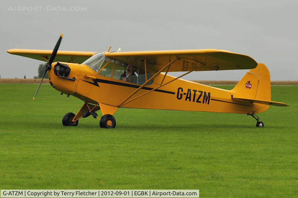 G-ATZM, 1946 Piper J3C (Mod) Cub C/N 20868, A visitor to 2012 LAA Rally at Sywell