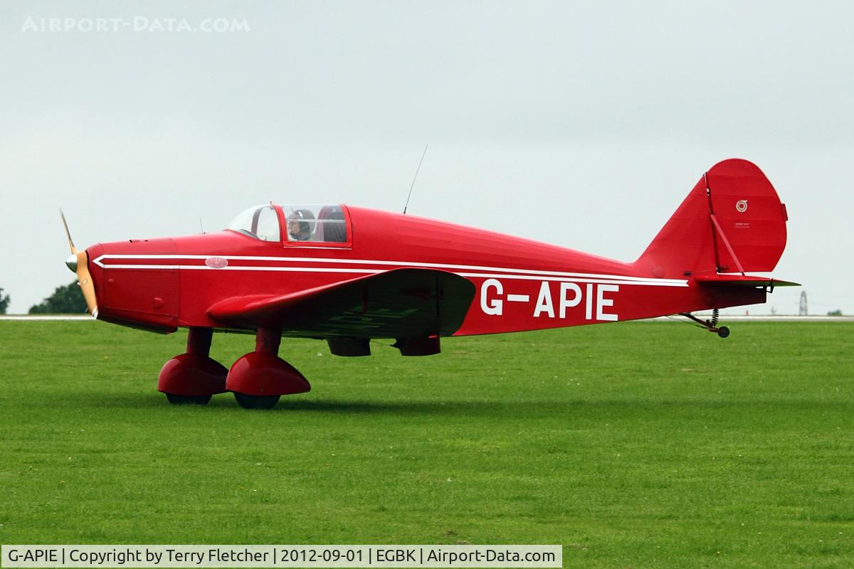 G-APIE, 1958 Tipsy Belfair C/N 535, A visitor to 2012 LAA Rally at Sywell
